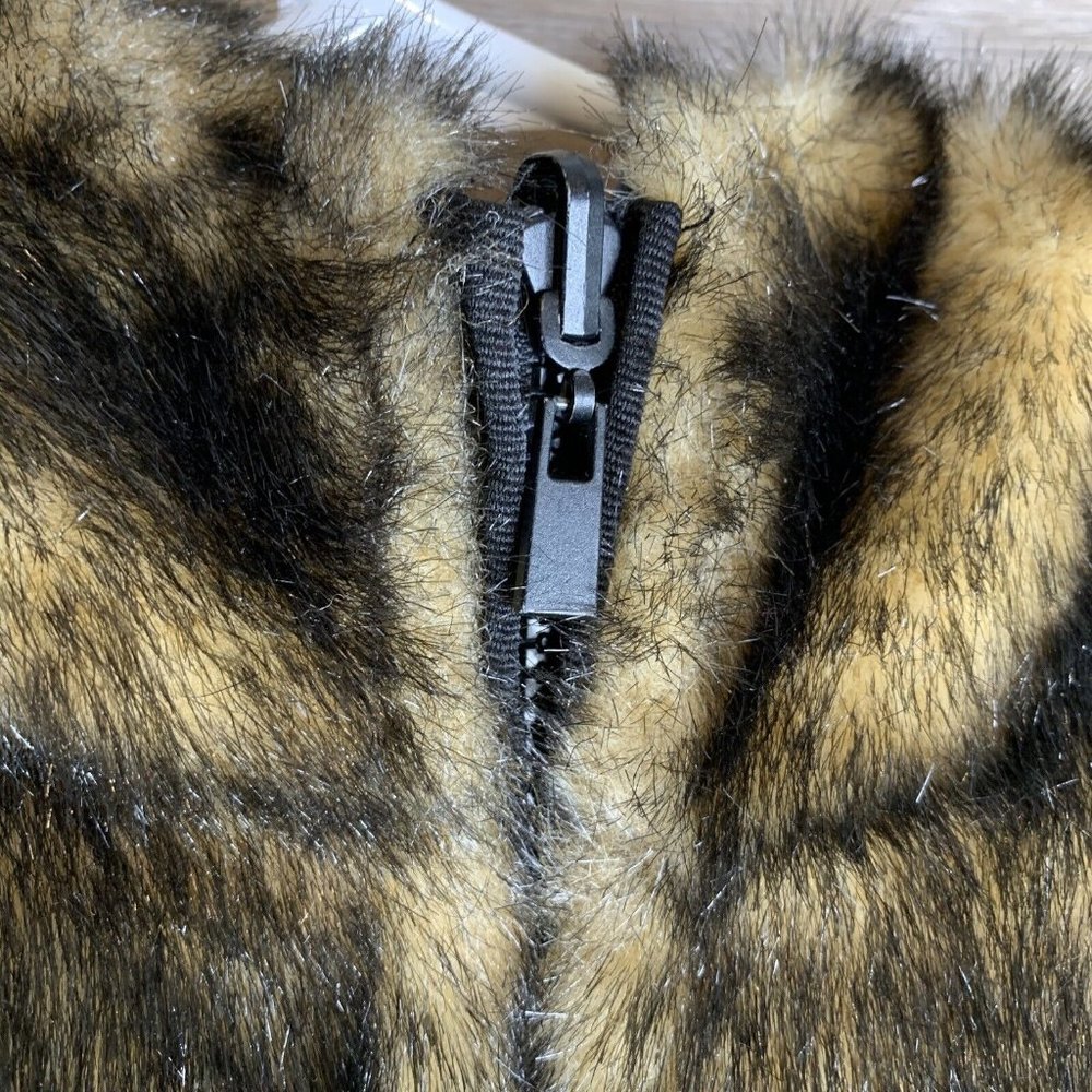 Braetan Womans Faux Fur Rain Jacket Hooded Reversable Size M "Mink Look" - Picture 3 of 12